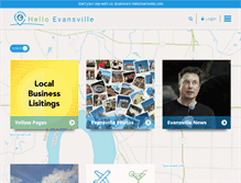 Tablet Screenshot of helloevansville.com